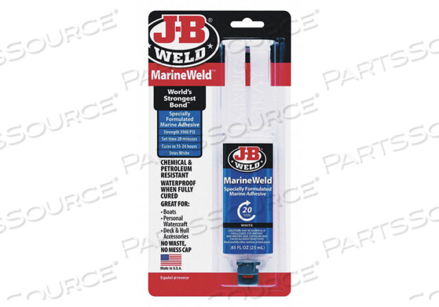 OEM#: 50172ЭПОКСИДНЫЙ КЛЕЙ БЕЛЫЙ ОБЪЕМОМ 0,85 УНЦИИ от J-B Weld