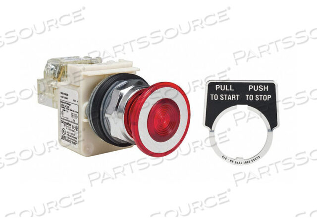 OEM#: 9001KR9P38RH13КНОПКА С ПОДСВЕТКОЙ 30 ММ 1НО/1НЗ КРАСНАЯ от APC / American Power Conversion