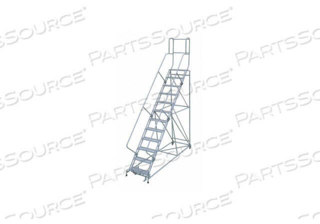 OEM#: 1712R2632A1E24B4W5C1P3ЛЕСТНИЦА НА КОЛЕСАХ 162 ДЮЙМА В X 32 ДЮЙМА Ш 50 ГРАДУСОВ от Cotterman
