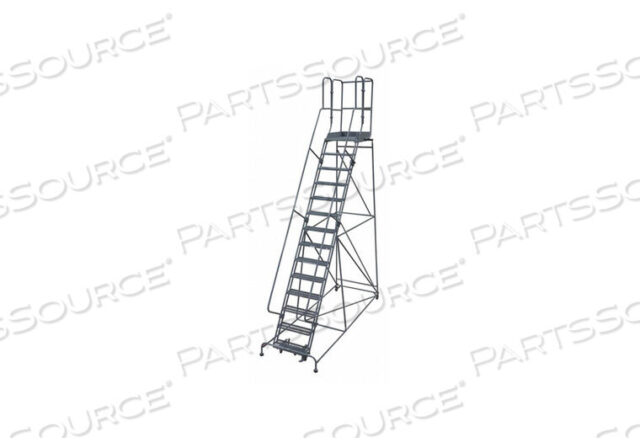 OEM#: 1514R2642A2E30B4W4C1P3ЛЕСТНИЦА НА КОЛЕСАХ 182 ДЮЙМА В X 42 ДЮЙМА ШИРИНЫ РЕЗИНОВАЯ от Cotterman