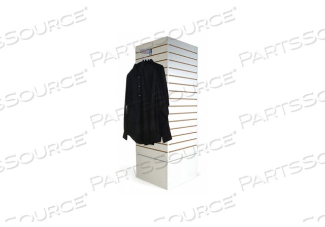 OEM#: WDSWT20WHROTATING SLATWALL MERCHANDISER CUBE 20W X 20D X 60H - WHITE by Econoco
