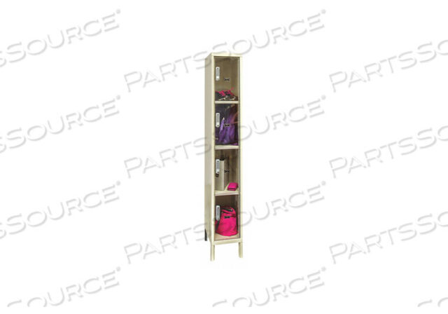 OEM#: UESVP1258-4PTBOX LOCKR CLRVIEW 1 WIDE 4 TIER TAN от Hallowell