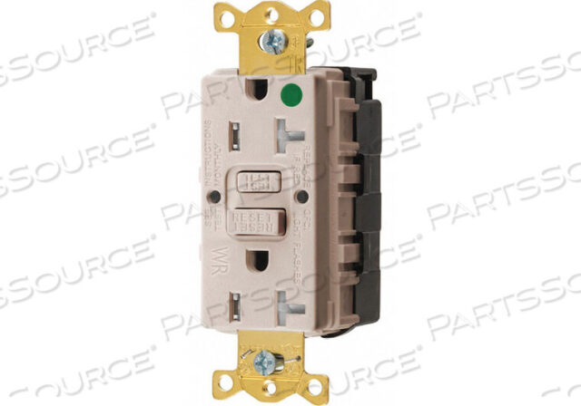 OEM#: GFTWRST83SNAPLAGFCI RCEPTCLE HSPITAL ALMND 20A 1 HP от Hubbell Incorporated, Wiring Device-Kellums