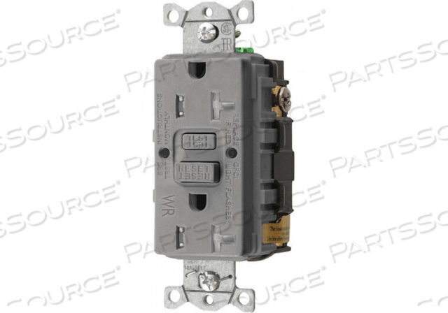OEM#: GFTWRST20GYGFCI РОЗЕТКА 20A 125VAC 5-20R СЕРАЯ от Hubbell Incorporated, Wiring Device-Kellums