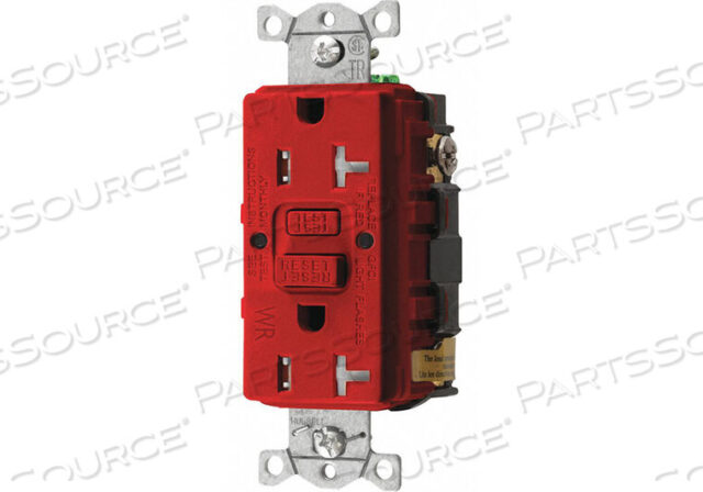 OEM#: GFTWRST20RGFCI РОЗЕТКА 20A 125VAC 5-20R КРАСНАЯ от Hubbell Incorporated, Wiring Device-Kellums