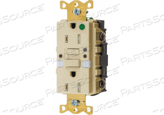 OEM#: GFTRST82INLGFCI RCEPTCLE HSPITAL IVRY 15A 0.5 HP от Hubbell Incorporated, Wiring Device-Kellums