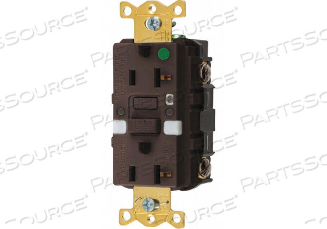 OEM#: GFTRST83NLGFCI RCEPTCLE HSPITAL BRWN 20A 1 HP от Hubbell Incorporated, Wiring Device-Kellums