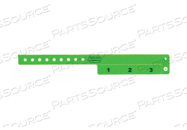 OEM#: VC3-01ID БРАСЛЕТ ВИНИЛОВЫЙ КАССОВЫЙ БИРКА ЗЕЛЕНЫЙ PK500 от Identiplus