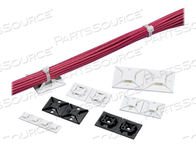OEM#: SGABM50-A-LCABLE TIE MOUNTING PAD 4-WAY NATURL PK50 by Panduit