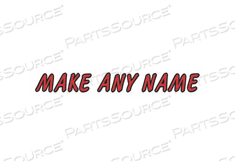 OEM#: GREBKS610КОМПЛЕКТ ЭТИКЕТОК КРАСНЫЙ 5 ДЮЙМОВ В Х Ш 3-1/2 ДЮЙМА от Hardline Products