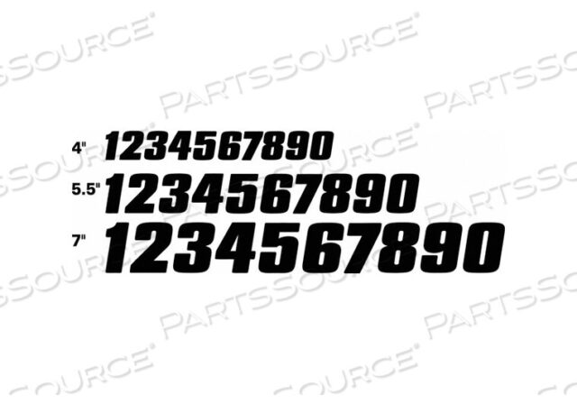 OEM#: DB7120B-KITNUMBER LABEL BLACK NO. 0 THRU 9 PK120 от Hardline Products