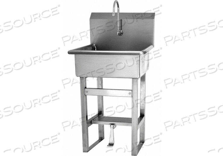 OEM#: 5241НАПОЛЬНАЯ РАКОВИНА С ОДНОЙ ПЕДАЛЬЮ ДЛЯ НОЖНОГО УПРАВЛЕНИЯ от Sani-Lav