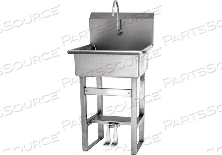 OEM#: 524НАПОЛЬНАЯ РАКОВИНА С ДВОЙНЫМ ПЕДАЛЬНЫМ КЛАПАНОМ от Sani-Lav