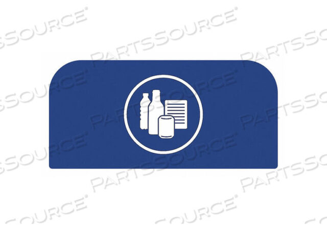 OEM#: 1961588ЭТИКЕТКА ДЛЯ ПЕРЕРАБОТКИ 8-1/2 H 1-25/32 W СИНИЙ от Rubbermaid Medical Division
