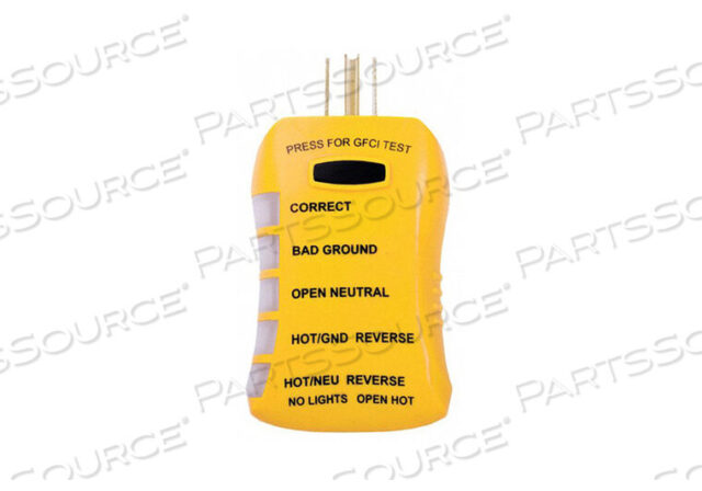 OEM#: HGT6520ТЕСТЕР РОЗЕТОК С GFCI 125VAC LED от ECM Industries, LLC