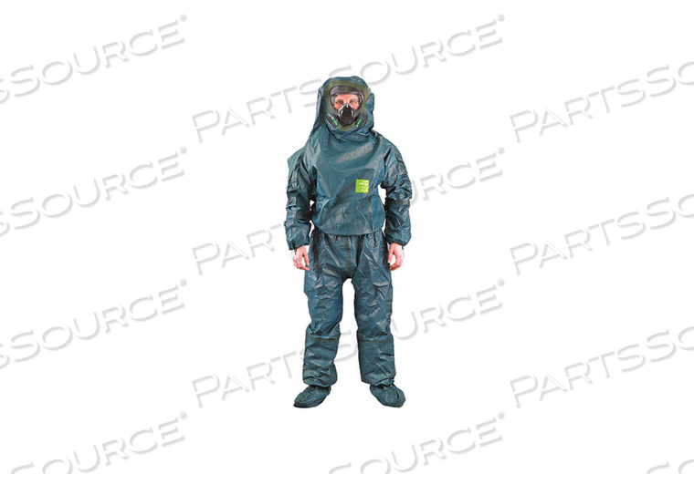 OEM#: 68-4000HOODED COVERALLS KNIT CUFF 2XL GREEN by Ansell Healthcare