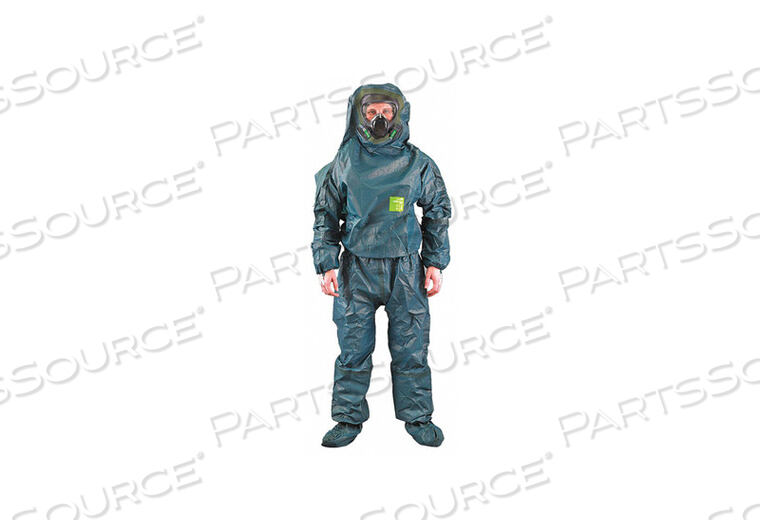 OEM#: 68-4000HOODED COVERALLS KNIT CUFF L GREEN by Ansell Healthcare