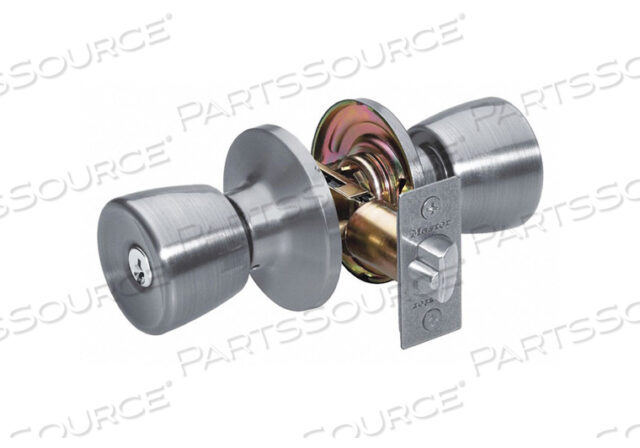 OEM#: TU0115KA4SKNOB LOCKSET TULIP STYLE SATIN NICKEL by Master Lock
