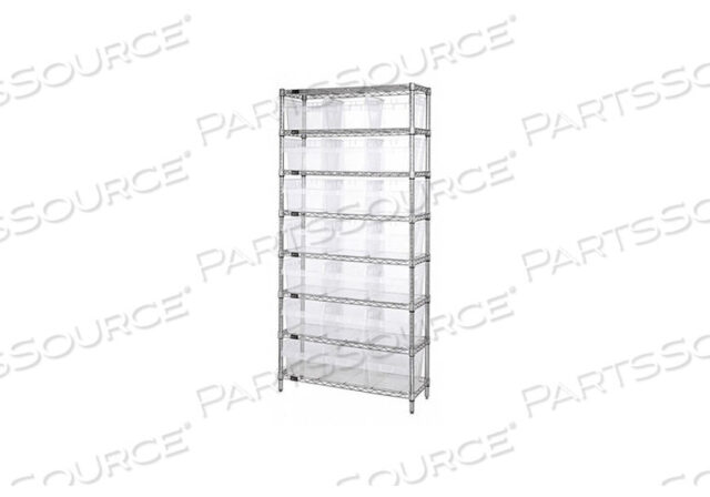 OEM#: WR8-809CLBIN СТЕЛЛАЖ ОБЩИЙ 36 D ПРОЗРАЧНЫЙ от Quantum Storage Systems