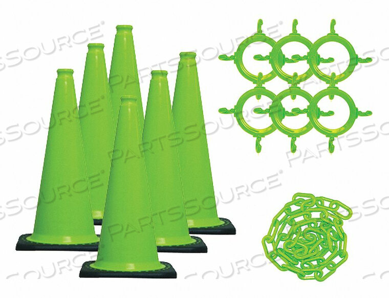 OEM#: 93214-6КОМПЛЕКТ ДОРОЖНЫХ КОНУСОВ ЗЕЛЕНЫЙ ГЛЯНЕЦ от Mr. Chain