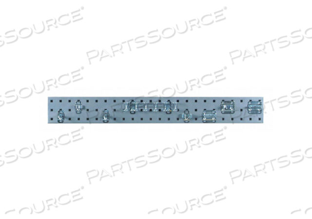 OEM#: LBS36T-SLVSILVER GARDEN STORAGE KIT W/ (1) 36 X 4,5 СТАЛЬНАЯ ПАНЕЛЬ С КВАДРАТНЫМИ ОТВЕРСТИЯМИ И (8) КРЮЧКОВ-ЗАМКОВ от Triton Products