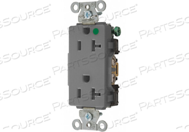 OEM#: 2182GYRECEPTACLE СЕРЫЙ 20A 3 ПРОВОДА НЕЙЛОН от Hubbell Incorporated, Wiring Device-Kellums