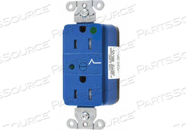 OEM#: SNAP8262SROSEPTACLE BLUE 0.5 HP 15A 3 WIRES NYLON от Hubbell Incorporated, Wiring Device-Kellums