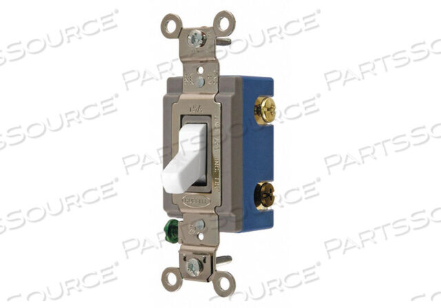 OEM#: HBL1204WWALL SWITCH 15A WHT 1/2 HP 4-WAY SWITCH by Hubbell Incorporated, Wiring Device-Kellums