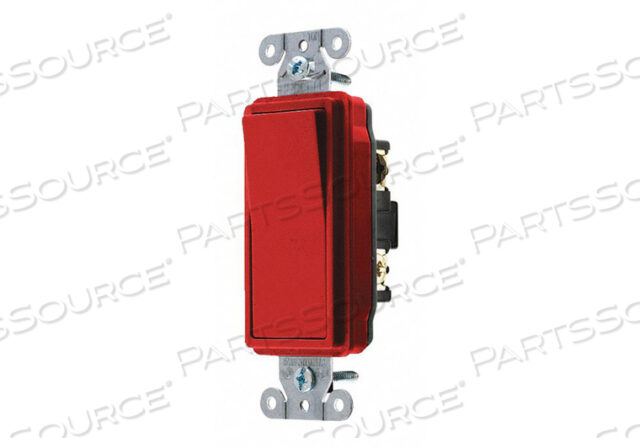 OEM#: DS320RWALL SWITCH 20A RED 1 HP 3-WAY SWITCH от Hubbell Incorporated, Wiring Device-Kellums