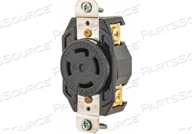OEM#: 71630FRLOCKING RECEPTACLE BLK 480VAC 10 HP 30A от Hubbell Power Systems