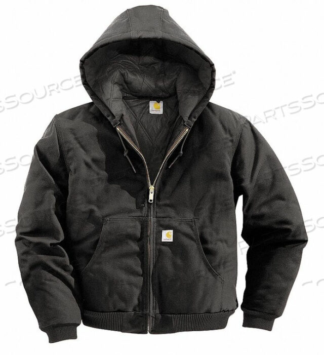 OEM#: J140-BLK LRG TLLКУРТКА С КАПЮШОНОМ УТЕПЛЕННАЯ ЧЕРНАЯ LT от Carhartt
