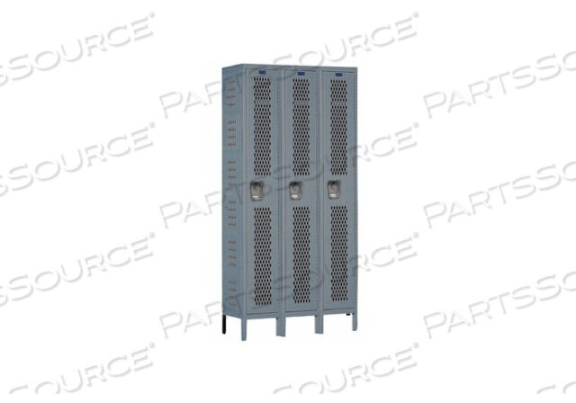 OEM#: U3228-1HDV-HGWRDRB LOCKR VENT 3 WIDE 1 TIER GRAY by Hallowell