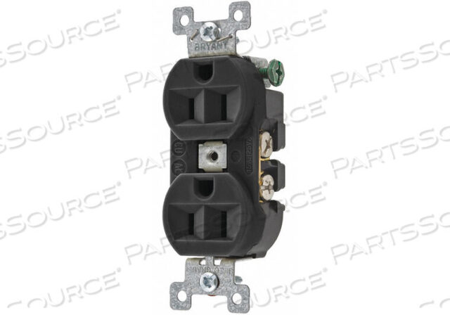 OEM#: 5262BBLKROSETACLE BLK 15A BACK/SIDE FLUSH MOUNT от Hubbell Power Systems