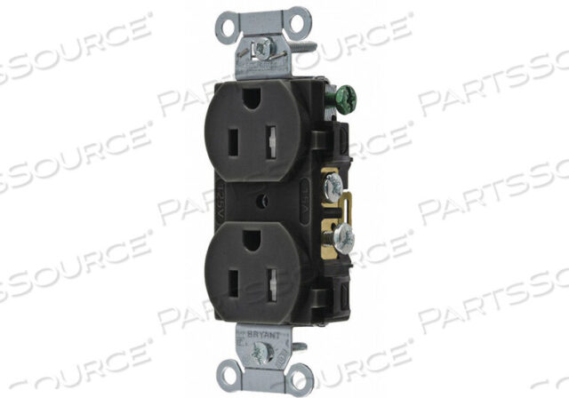 OEM#: CBRS15BLKTRRECEPTACLE ЧЕРНЫЙ 15A С ЗАЩИТОЙ ОТ ВЗЛОМА от Hubbell Power Systems