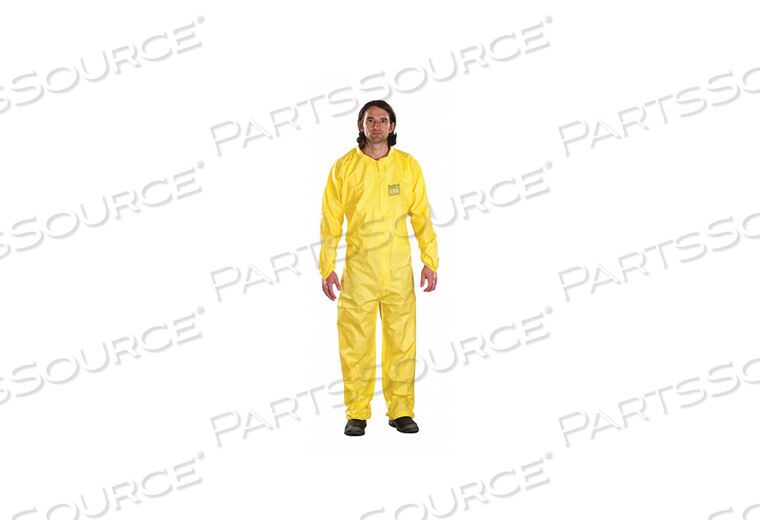 OEM#: 68-2300J5429 COLLARED COVERALL YELLOW 5XL PK25 by Ansell Healthcare