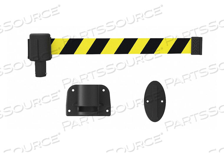 OEM#: PL4121PLUS НАСТЕННАЯ СИСТЕМА КРЕПЛЕНИЯ, ЖЕЛТО-ЧЕРНАЯ ДИАГОНАЛЬНАЯ ПОЛОСА от Banner Stakes