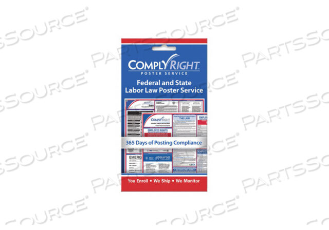 OEM#: CRPS01ПЛАКАТ ПО ТРУДОВОМУ ПРАВУ СЕРВИСНАЯ КАРТА НА АНГЛИЙСКОМ ЯЗЫКЕ от Complyright
