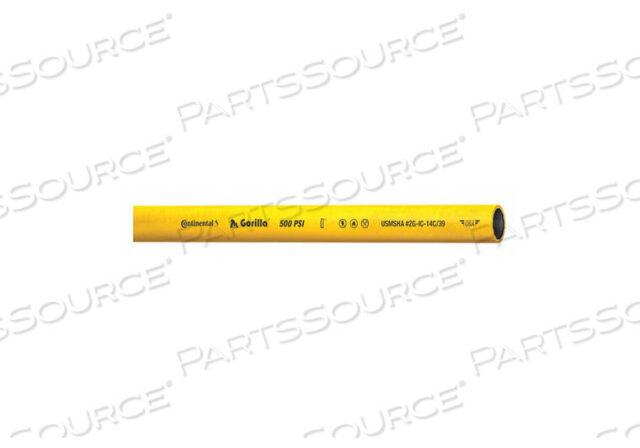 OEM#: GOR10050-25-GAIR HOSE 1 ID X 25 FT YELLOW by Continental
