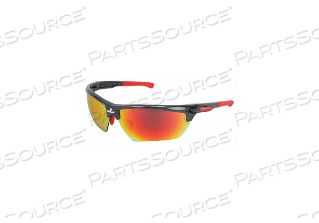 OEM#: DM131RDCSAFETY GLASS RED MIRROR LENS HALF-FRAME by MCR Safety