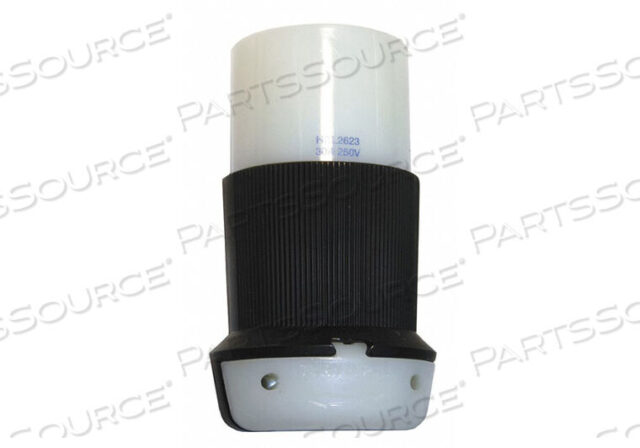 OEM#: HBL2623БЛОКИРОВОЧНЫЙ РАЗЪЕМ, 30A, 250V, 2P 3W НЕЙЛОН ЧЕРНЫЙ/БЕЛЫЙ от Hubbell Incorporated, Wiring Device-Kellums