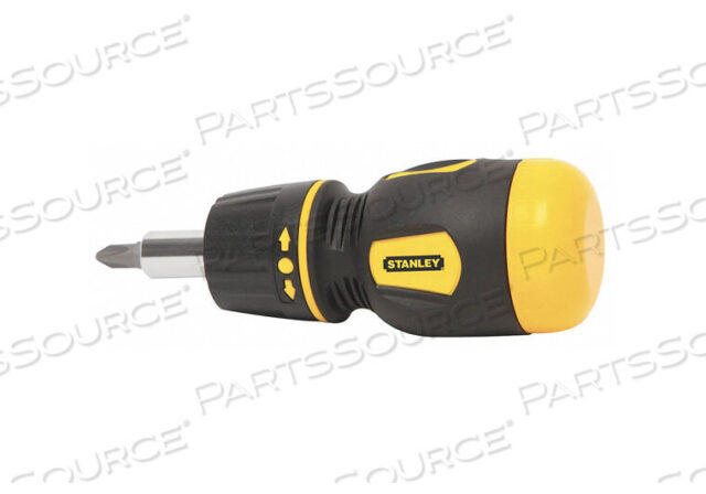 OEM#: 66-3587 PC. STUBBY PHILLIPS & SLOTTED MULTI-BIT RATCHETING SCREWDRIVER SET by Stanley