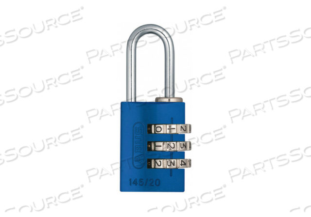 OEM#: 145/20 BLUECOMBINATION PADLOCK 1 1/8IN ПРЯМОУГОЛЬНЫЙ СИНИЙ от Abus