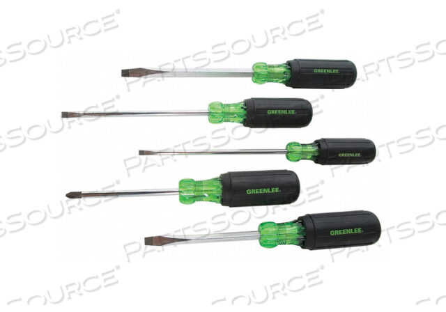 OEM#: 0153-01C НАБОР ОТВЕРТОК ШЛИЦЕВЫХ/КРЕСТООБРАЗНЫХ 5 ШТ. от Greenlee