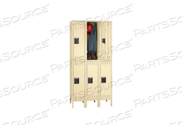 OEM#: DTS-121536-3SDШКАФЧИК ГАРДЕРОБНЫЙ LVRD 3 ШИРИНЫ 2 ЯРУСА ПЕСОЧНЫЙ от Tennsco Corp.