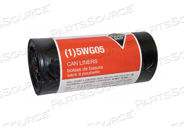 OEM#: 5WG05МУСОРНЫЕ МЕШКИ ОТ 15 ДО 18 ГАЛЛОНОВ ЧЕРНЫЕ PK25 от Tough Guy
