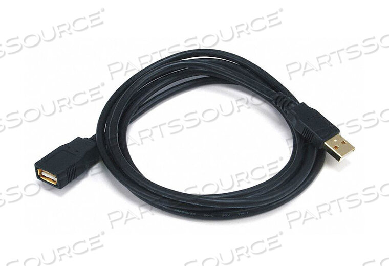 OEM#: 5433USB 2.0 УДЛИНИТЕЛЬНЫЙ КАБЕЛЬ 6 ФУТОВ ДЛИНА ЧЕРНЫЙ от Monoprice, Inc.