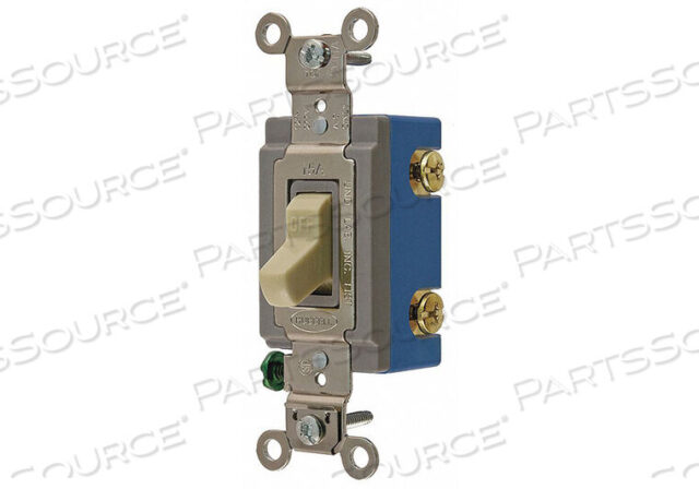 OEM#: HBL1203IWALL SWTCH 3-WAY 120/277V 15A IVRY TOGGL от Hubbell Incorporated, Wiring Device-Kellums