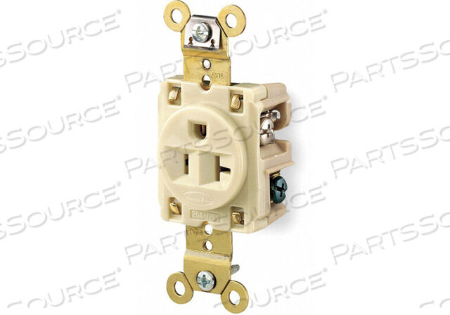 OEM#: HBL5361IROSEPTACLE, SINGLE, INDUSTRIAL, 5-20R, 125V, 20A, IVORY от Hubbell Incorporated, Wiring Device-Kellums