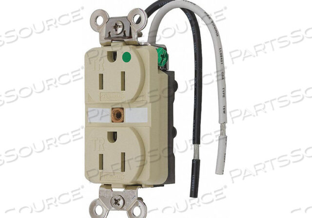 OEM#: HBL8200SGIARECOTEPTACLE DUPLEX 15A 5-15R 125V IVORY от Hubbell Incorporated, Wiring Device-Kellums