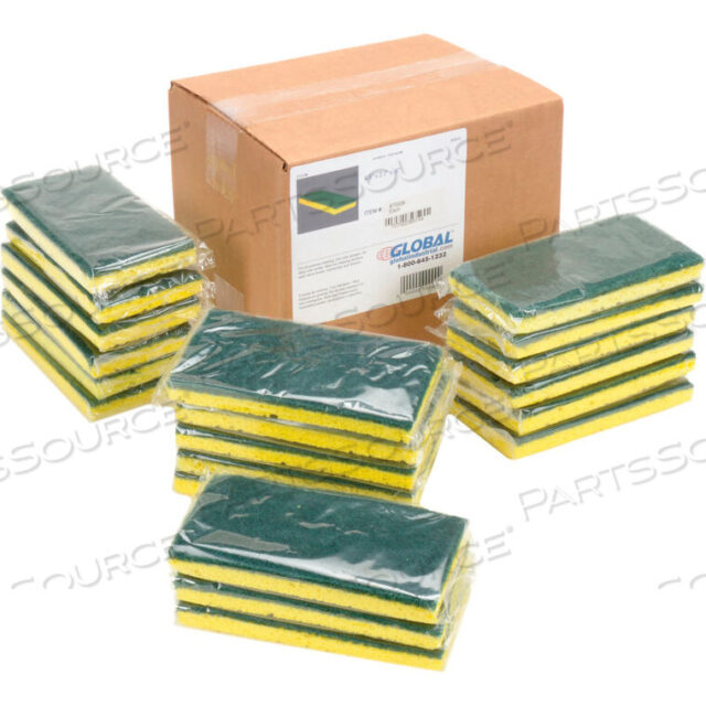 OEM#: 551011ГУБКА ДЛЯ ОЧИСТКИ HEAVY DUTY, ЖЕЛТАЯ/ЗЕЛЕНАЯ, 3,25 X 6,25 — УПАКОВКА ИЗ 20 ГУБОК от Americo Manufacturing Co.